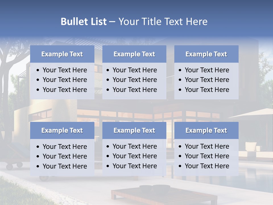 Modern House Board PowerPoint Template