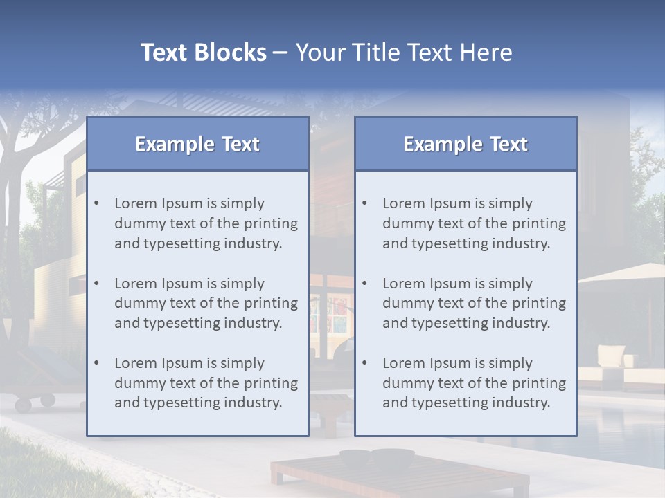 Modern House Board PowerPoint Template