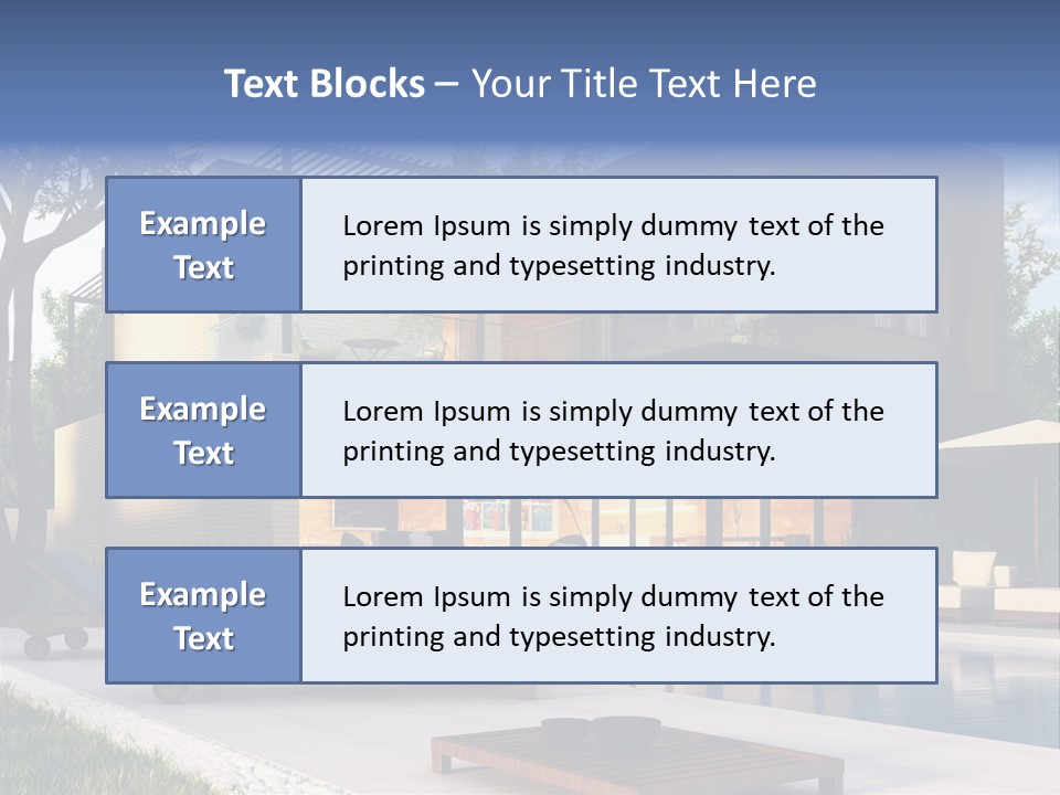 Modern House Board PowerPoint Template