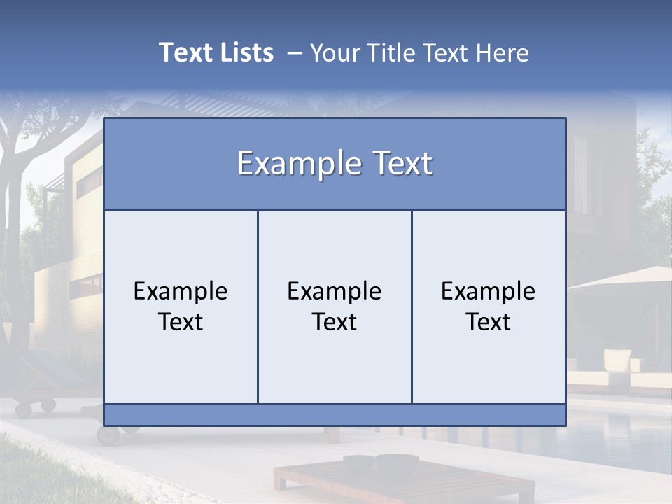 Modern House Board PowerPoint Template