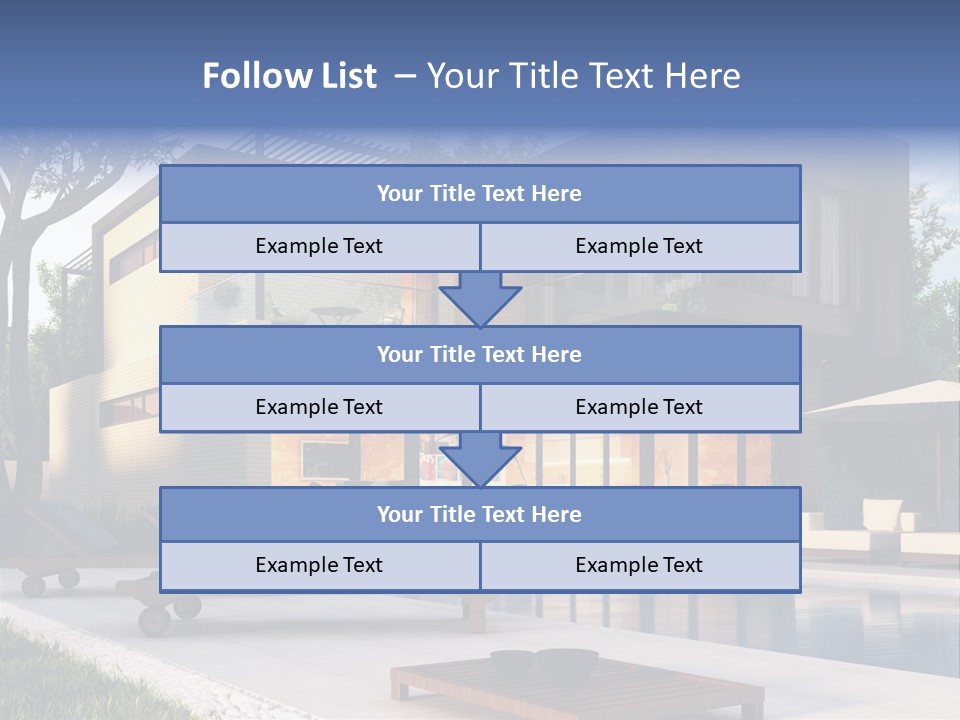 Modern House Board PowerPoint Template