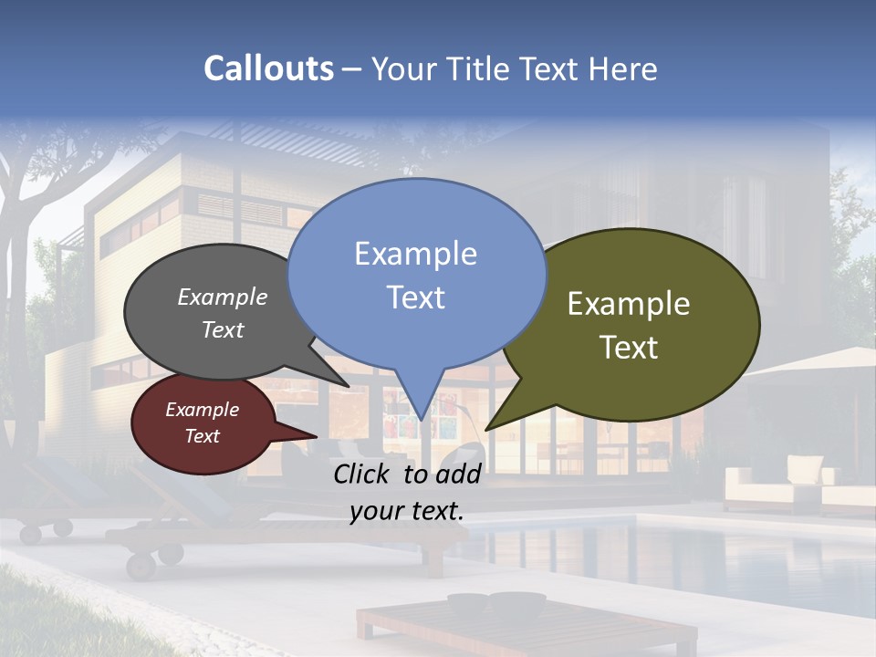 Modern House Board PowerPoint Template