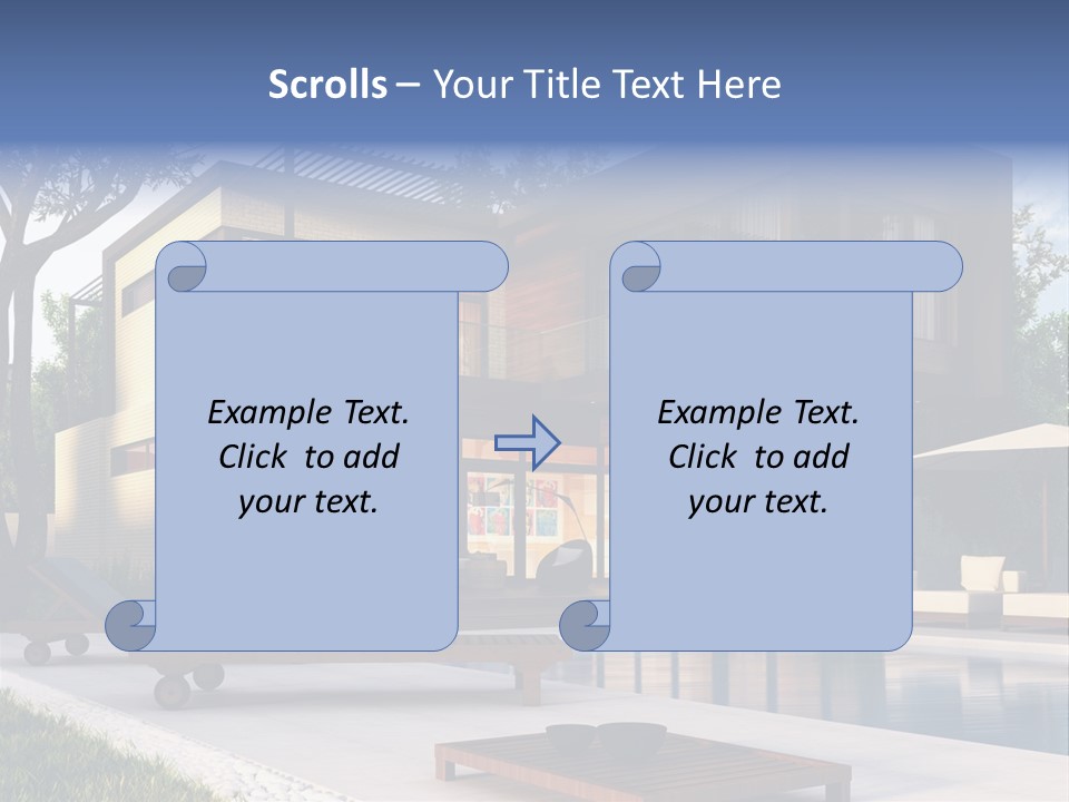 Modern House Board PowerPoint Template