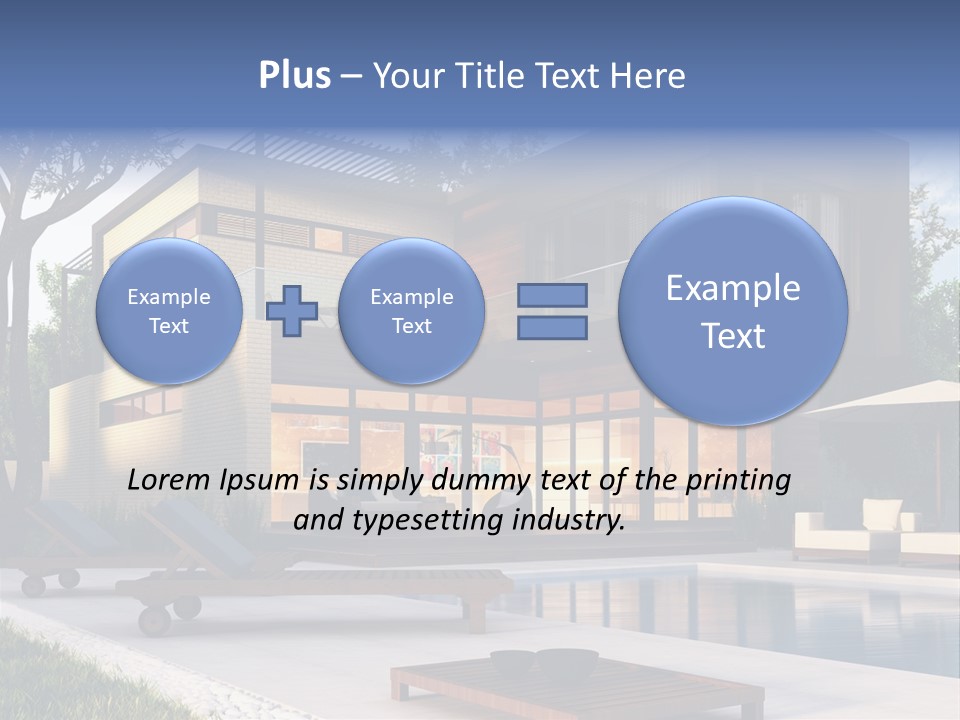Modern House Board PowerPoint Template