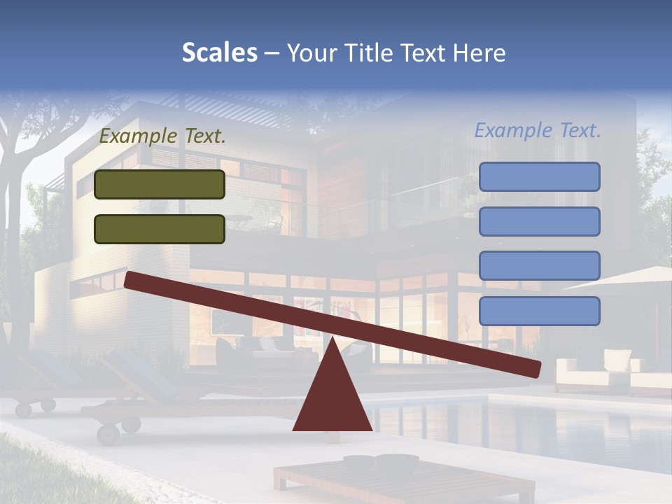 Modern House Board PowerPoint Template