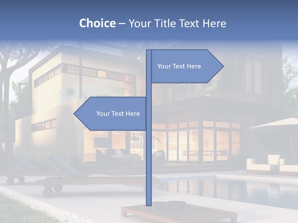 Modern House Board PowerPoint Template