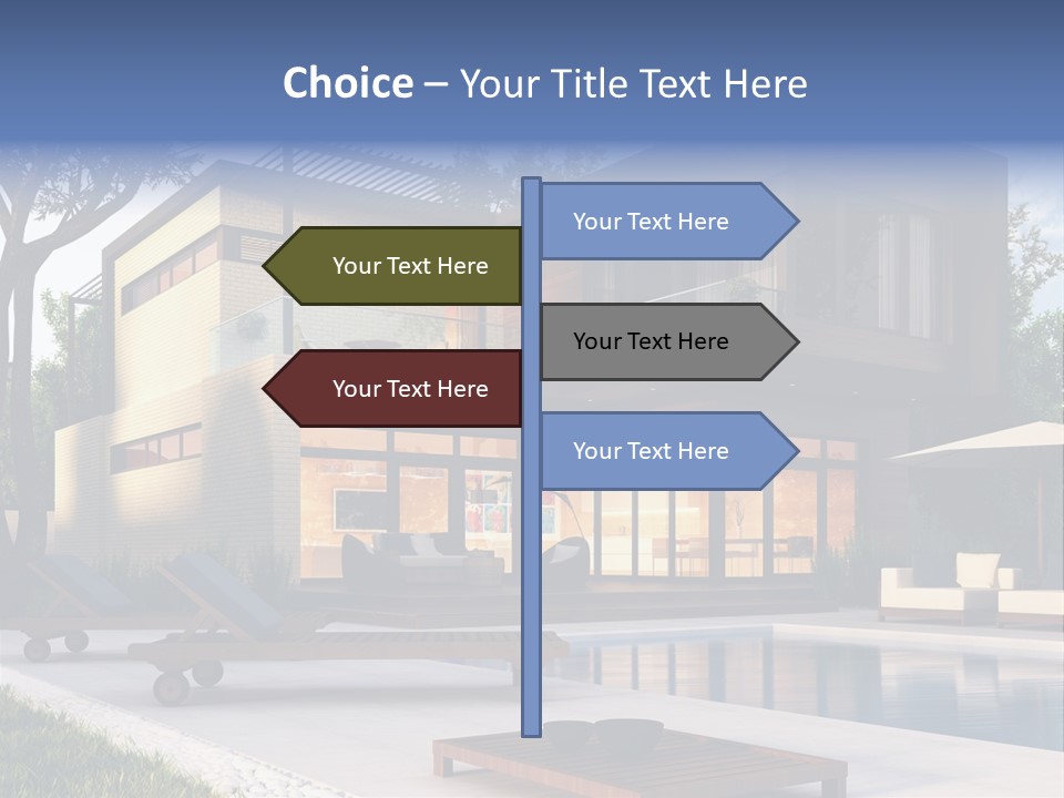Modern House Board PowerPoint Template