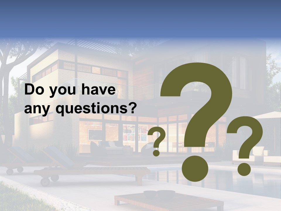 Modern House Board PowerPoint Template