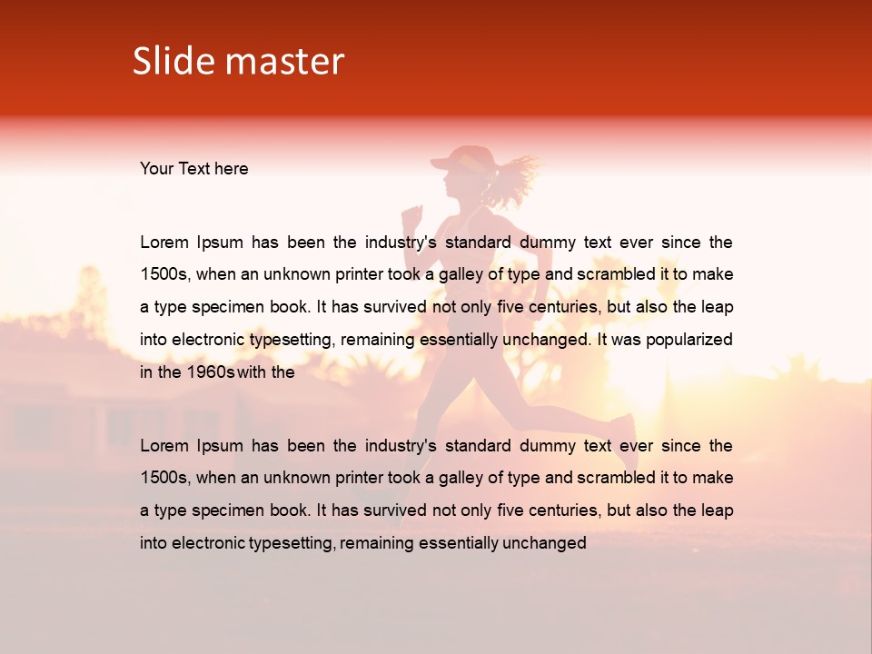 Active Road Workout PowerPoint Template