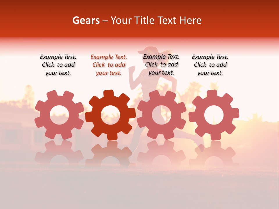 Active Road Workout PowerPoint Template