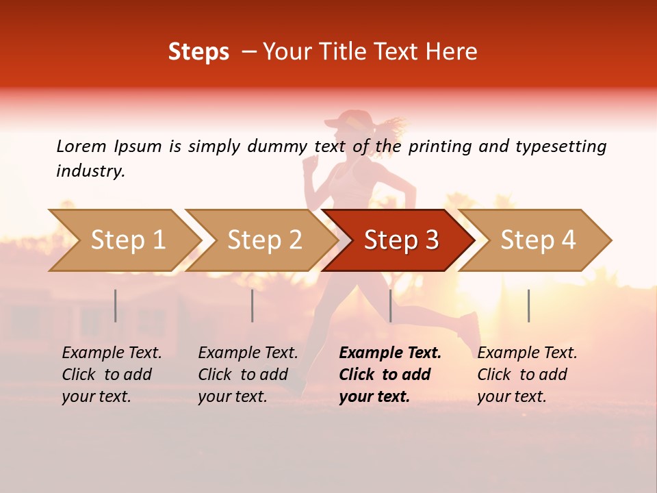 Active Road Workout PowerPoint Template