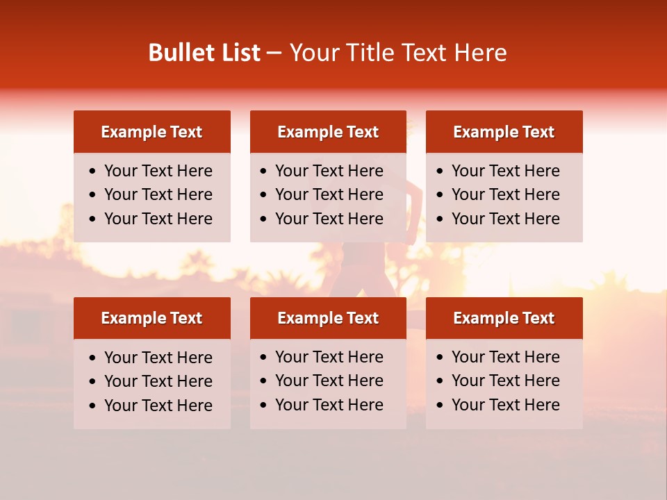 Active Road Workout PowerPoint Template
