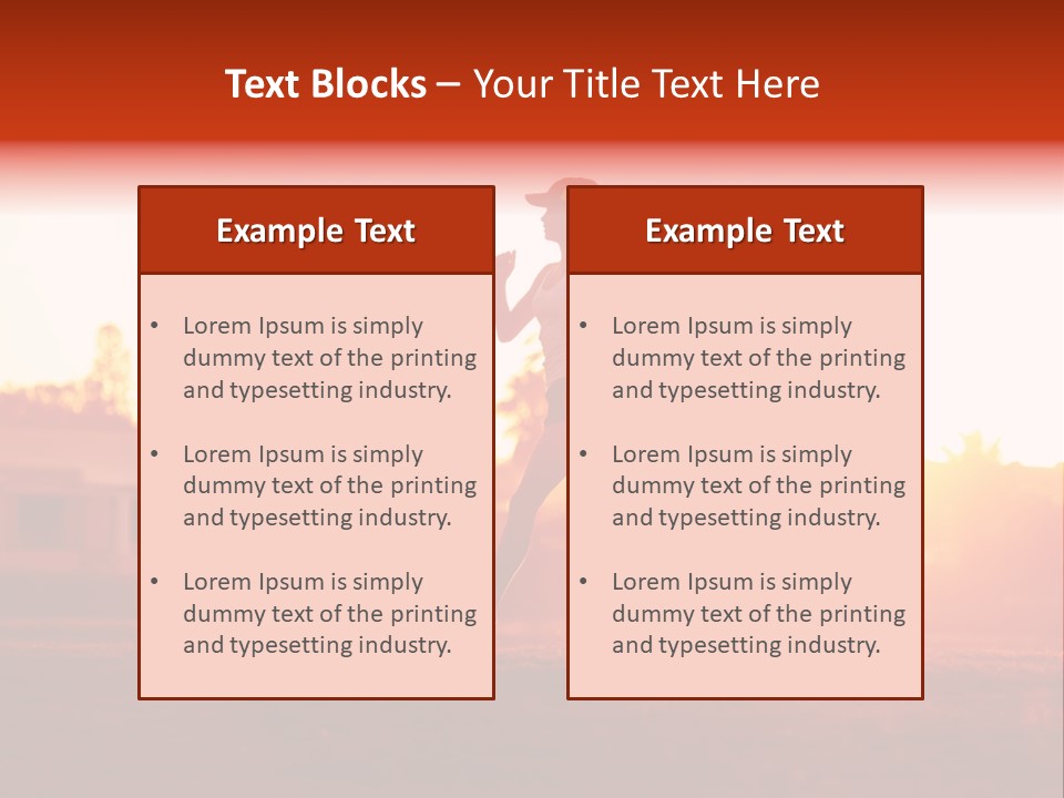 Active Road Workout PowerPoint Template