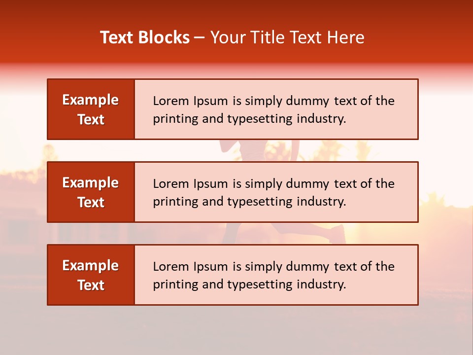 Active Road Workout PowerPoint Template