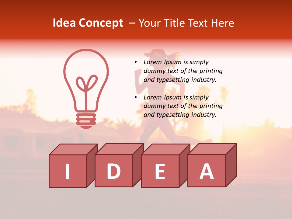 Active Road Workout PowerPoint Template