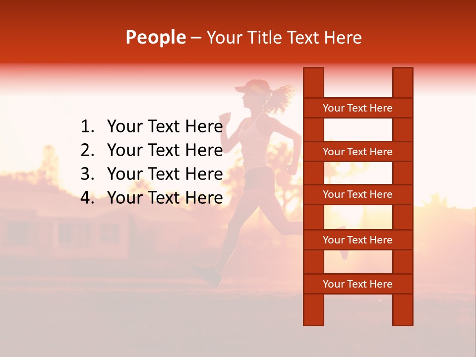 Active Road Workout PowerPoint Template
