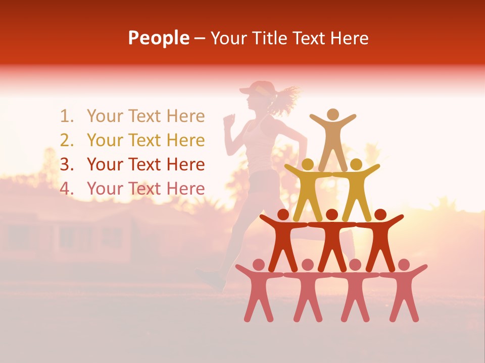 Active Road Workout PowerPoint Template