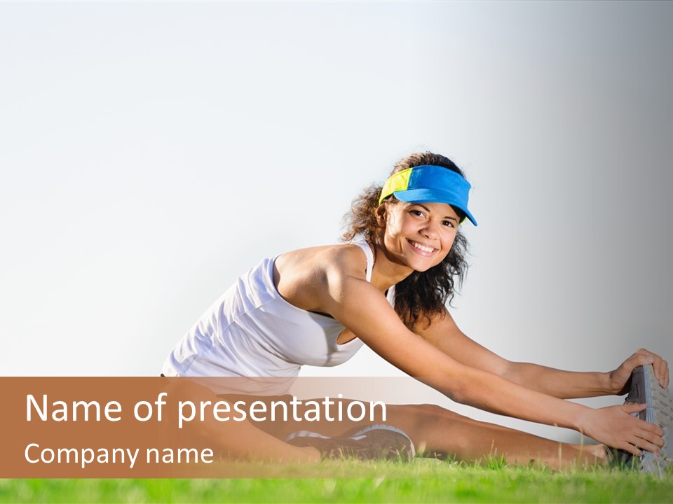 Natural Sport Exercise PowerPoint Template