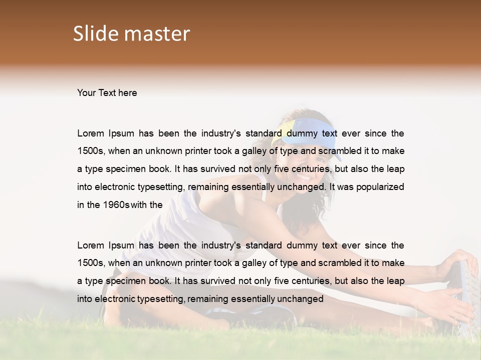Natural Sport Exercise PowerPoint Template
