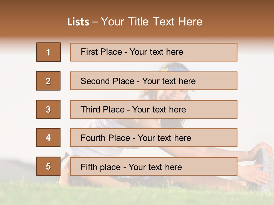 Natural Sport Exercise PowerPoint Template