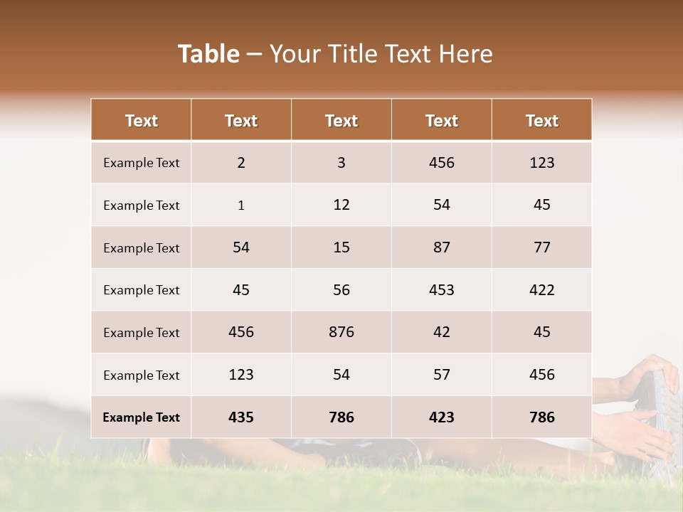 Natural Sport Exercise PowerPoint Template