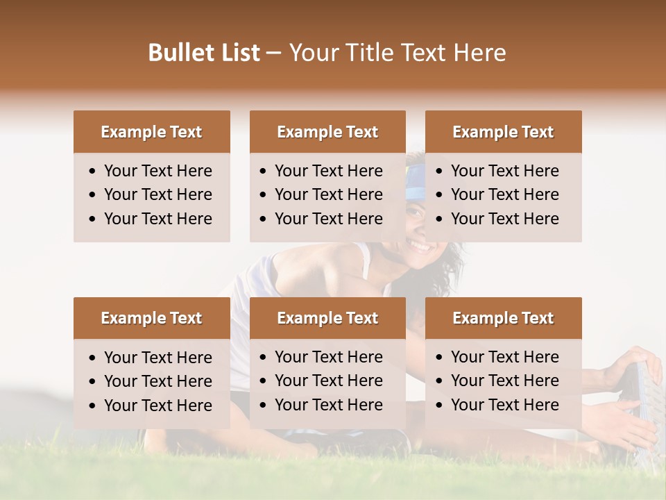 Natural Sport Exercise PowerPoint Template