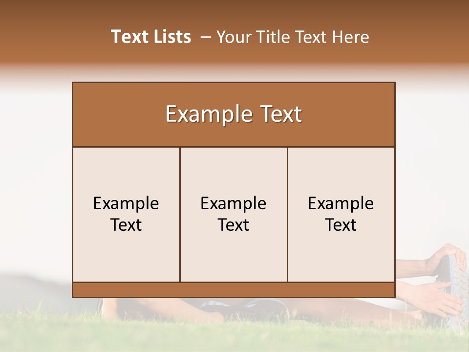 Natural Sport Exercise PowerPoint Template
