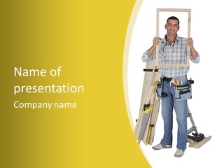 Housing Repairman Truss PowerPoint Template