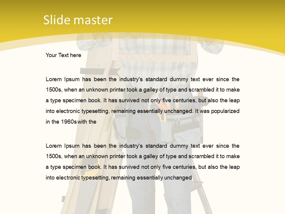 Housing Repairman Truss PowerPoint Template