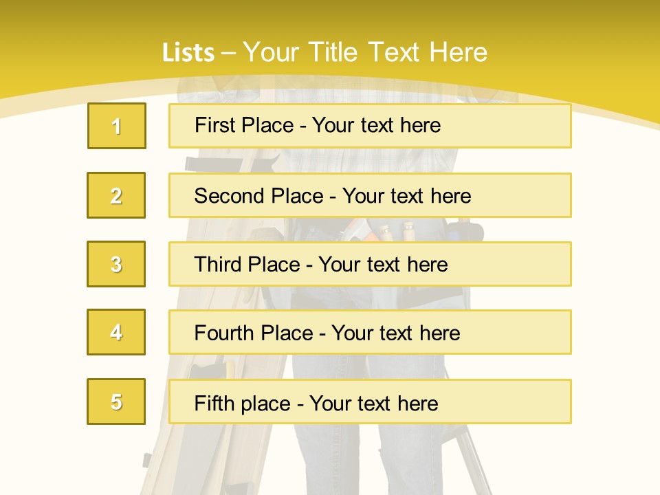 Housing Repairman Truss PowerPoint Template