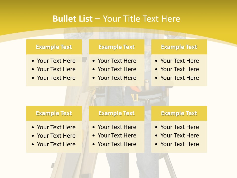 Housing Repairman Truss PowerPoint Template