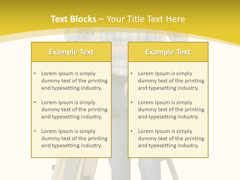 Housing Repairman Truss PowerPoint Template