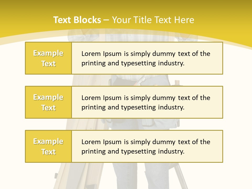 Housing Repairman Truss PowerPoint Template