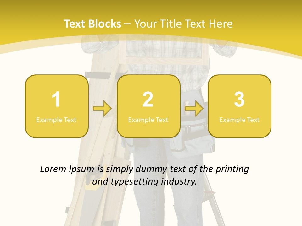 Housing Repairman Truss PowerPoint Template