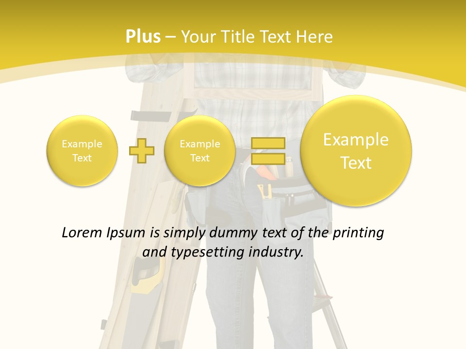 Housing Repairman Truss PowerPoint Template