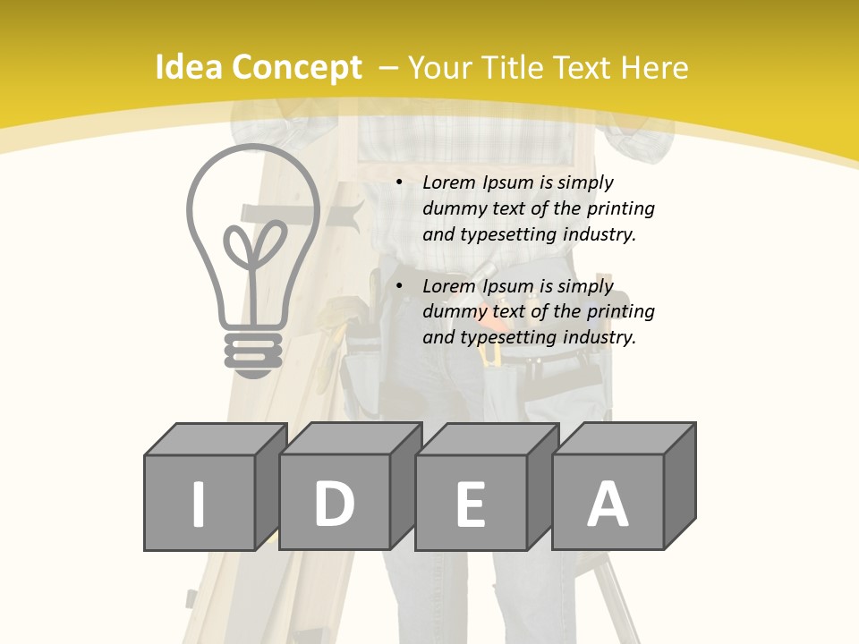 Housing Repairman Truss PowerPoint Template