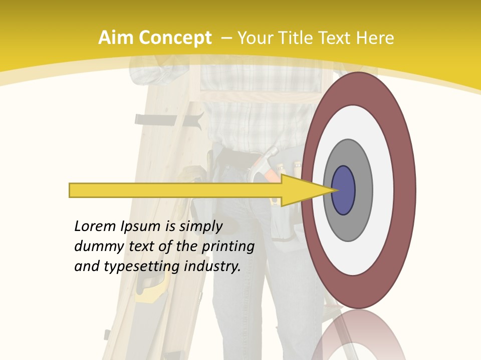 Housing Repairman Truss PowerPoint Template