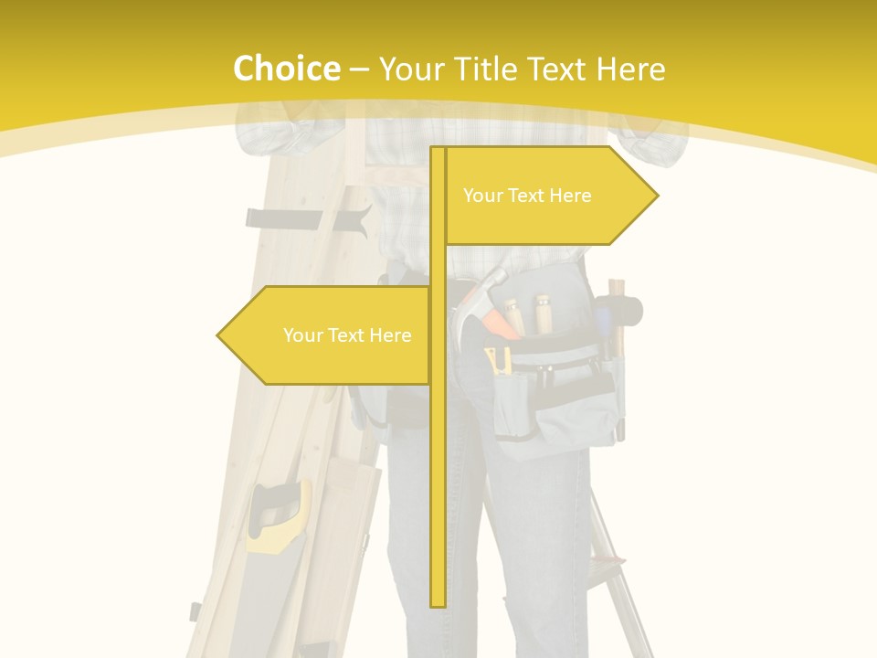 Housing Repairman Truss PowerPoint Template