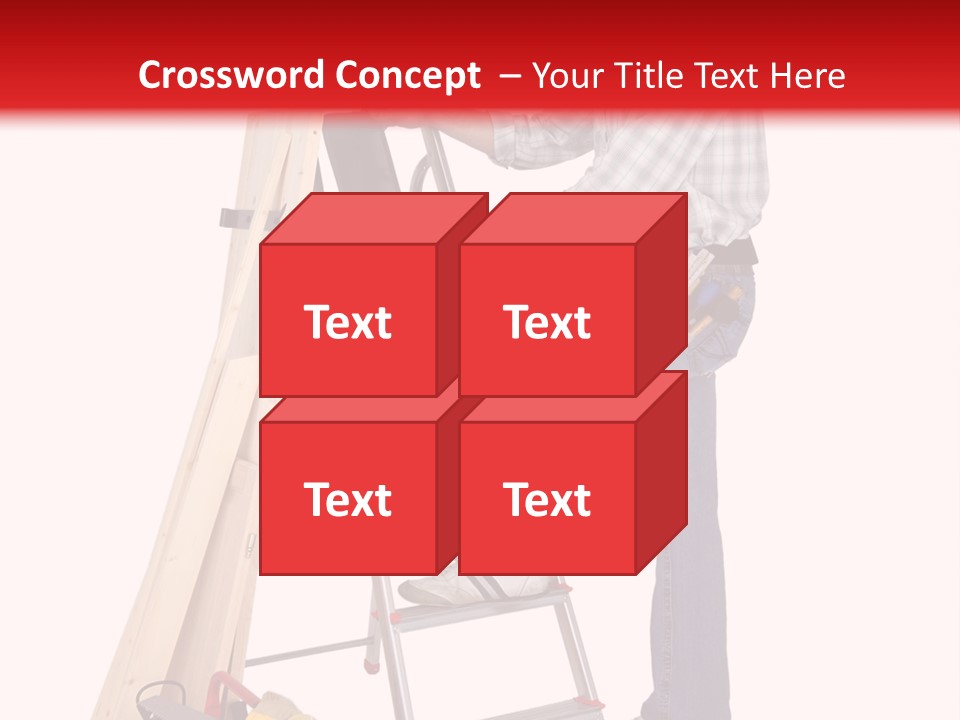 Caucasian Work Indoors PowerPoint Template