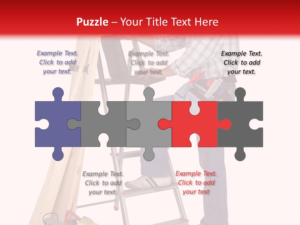 Caucasian Work Indoors PowerPoint Template