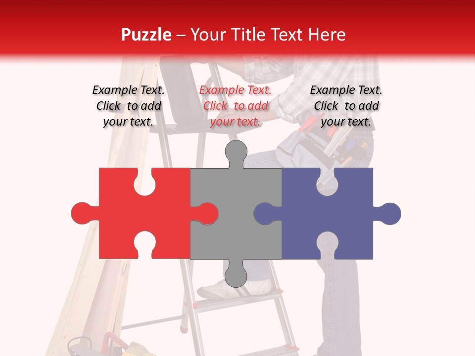 Caucasian Work Indoors PowerPoint Template