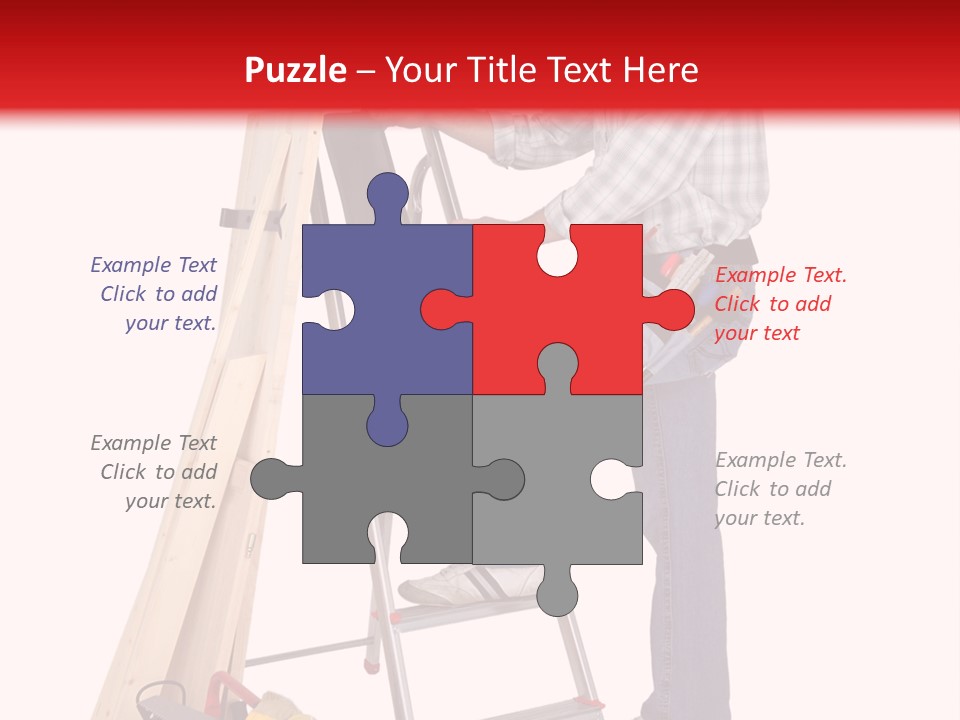 Caucasian Work Indoors PowerPoint Template