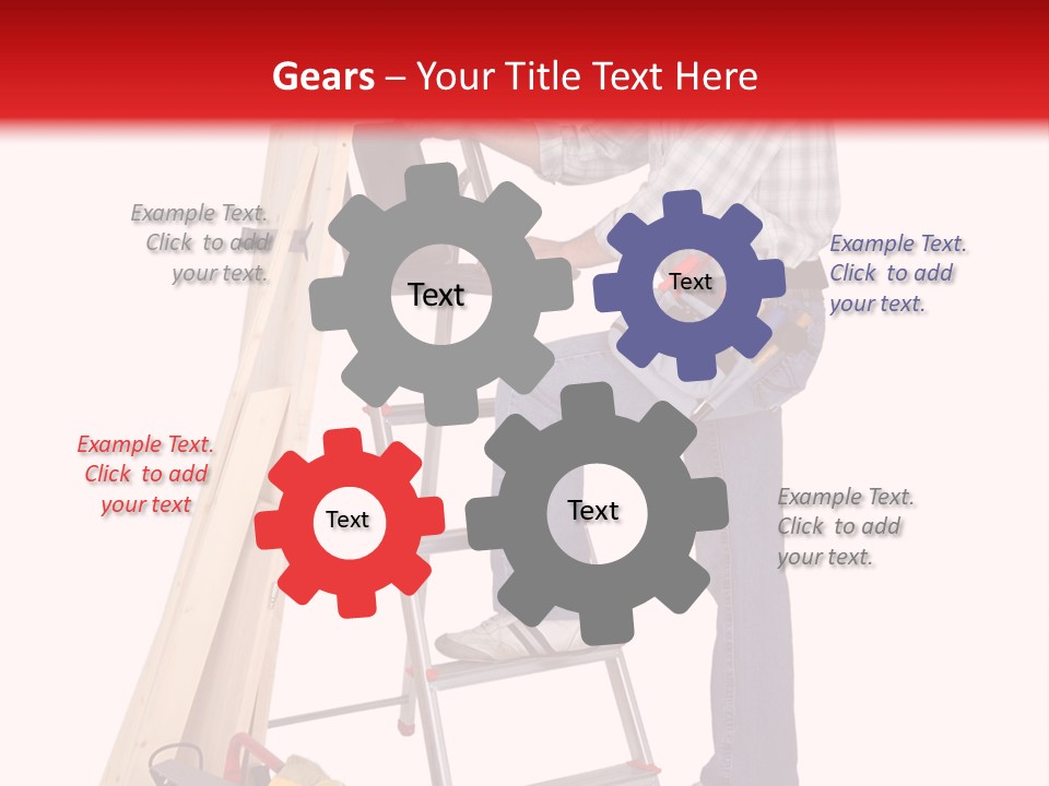 Caucasian Work Indoors PowerPoint Template