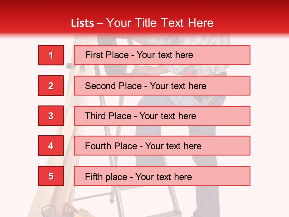 Caucasian Work Indoors PowerPoint Template