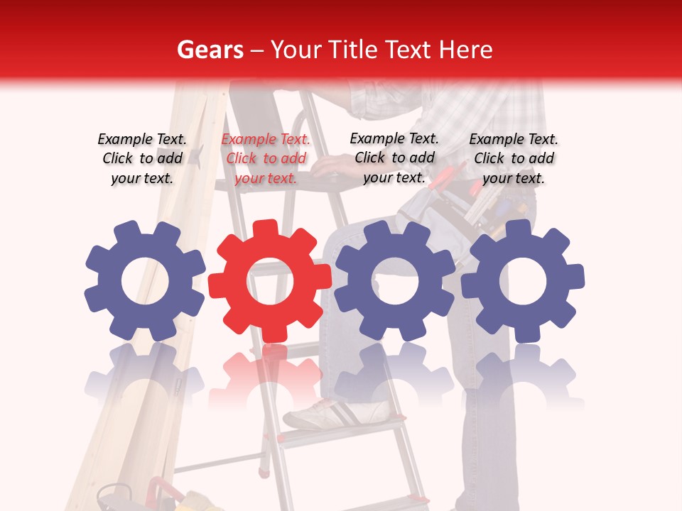 Caucasian Work Indoors PowerPoint Template