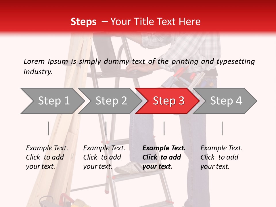 Caucasian Work Indoors PowerPoint Template