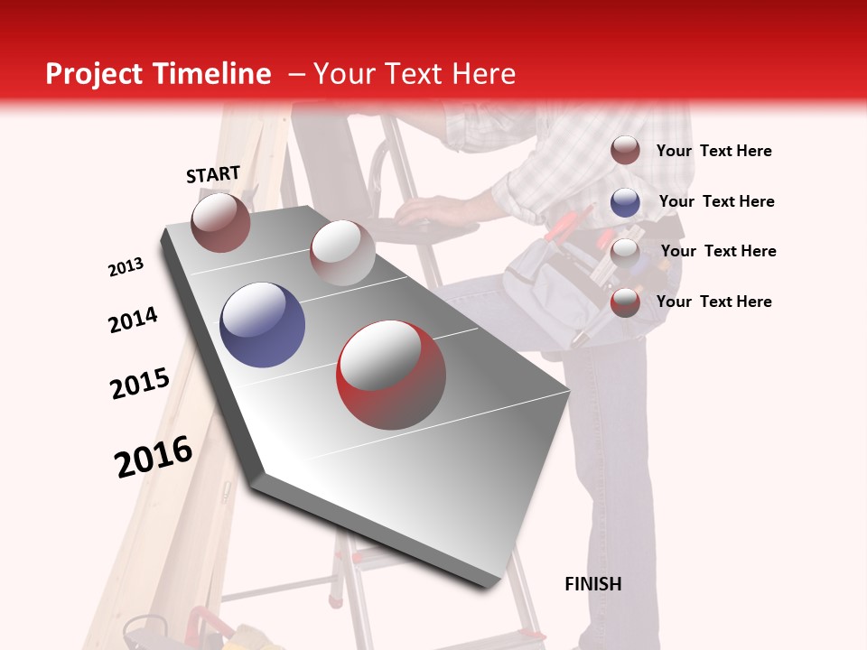 Caucasian Work Indoors PowerPoint Template