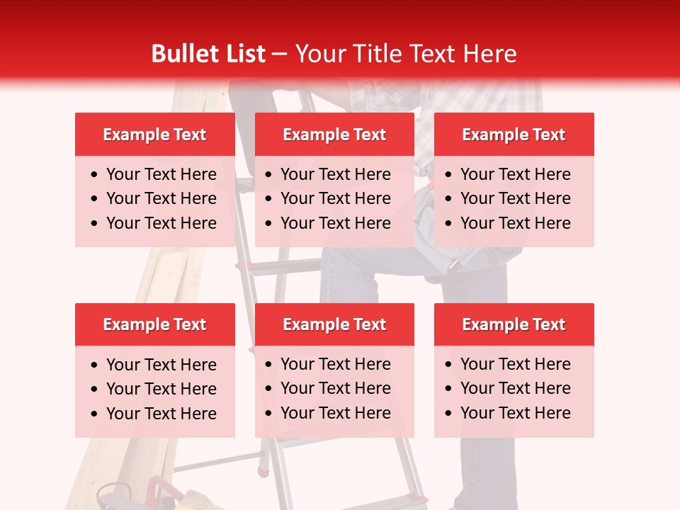 Caucasian Work Indoors PowerPoint Template