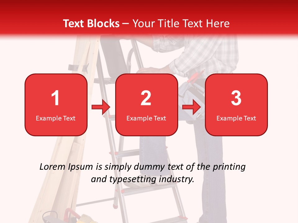 Caucasian Work Indoors PowerPoint Template