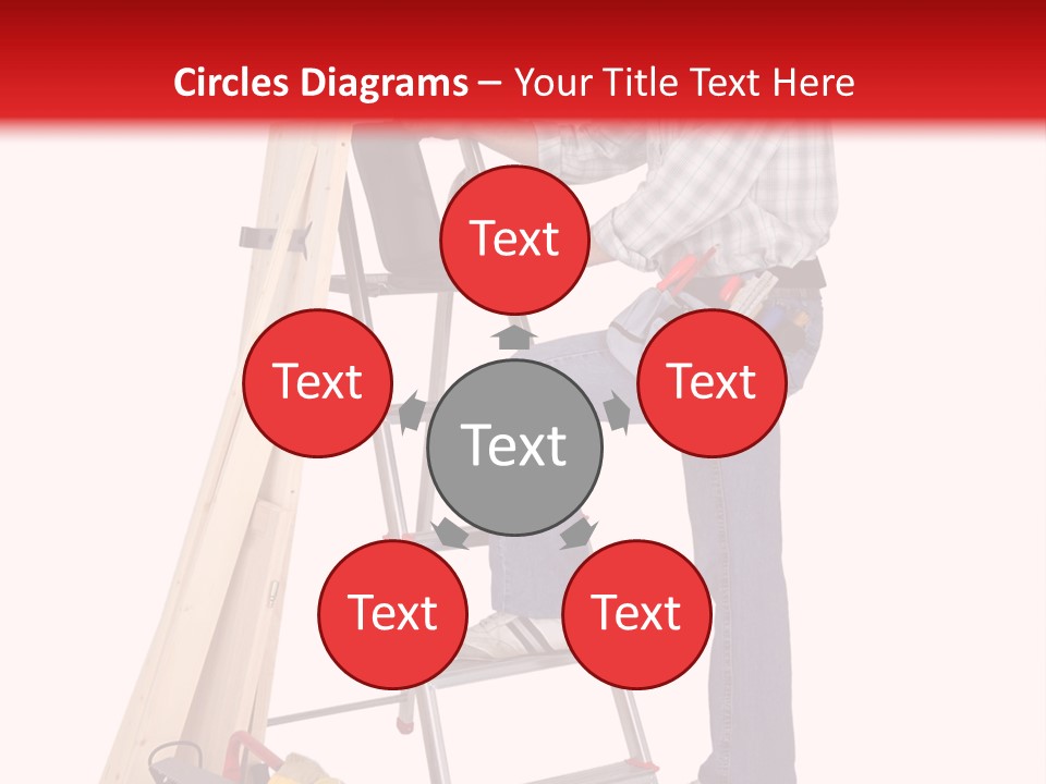 Caucasian Work Indoors PowerPoint Template